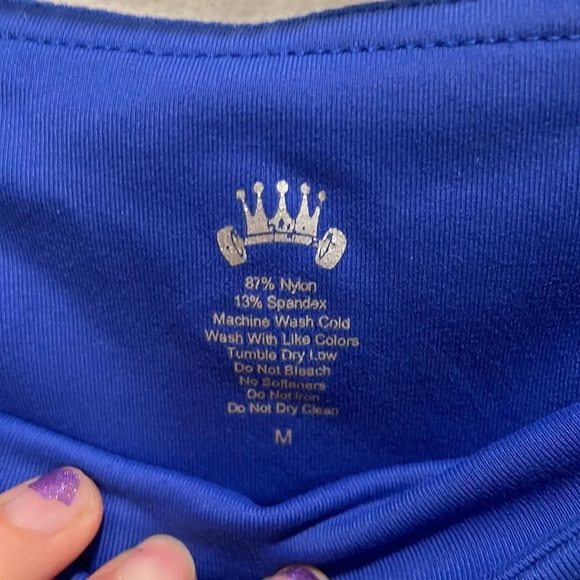 WOMAN’S blue/purple Capri leggings - Picture 5 of 9